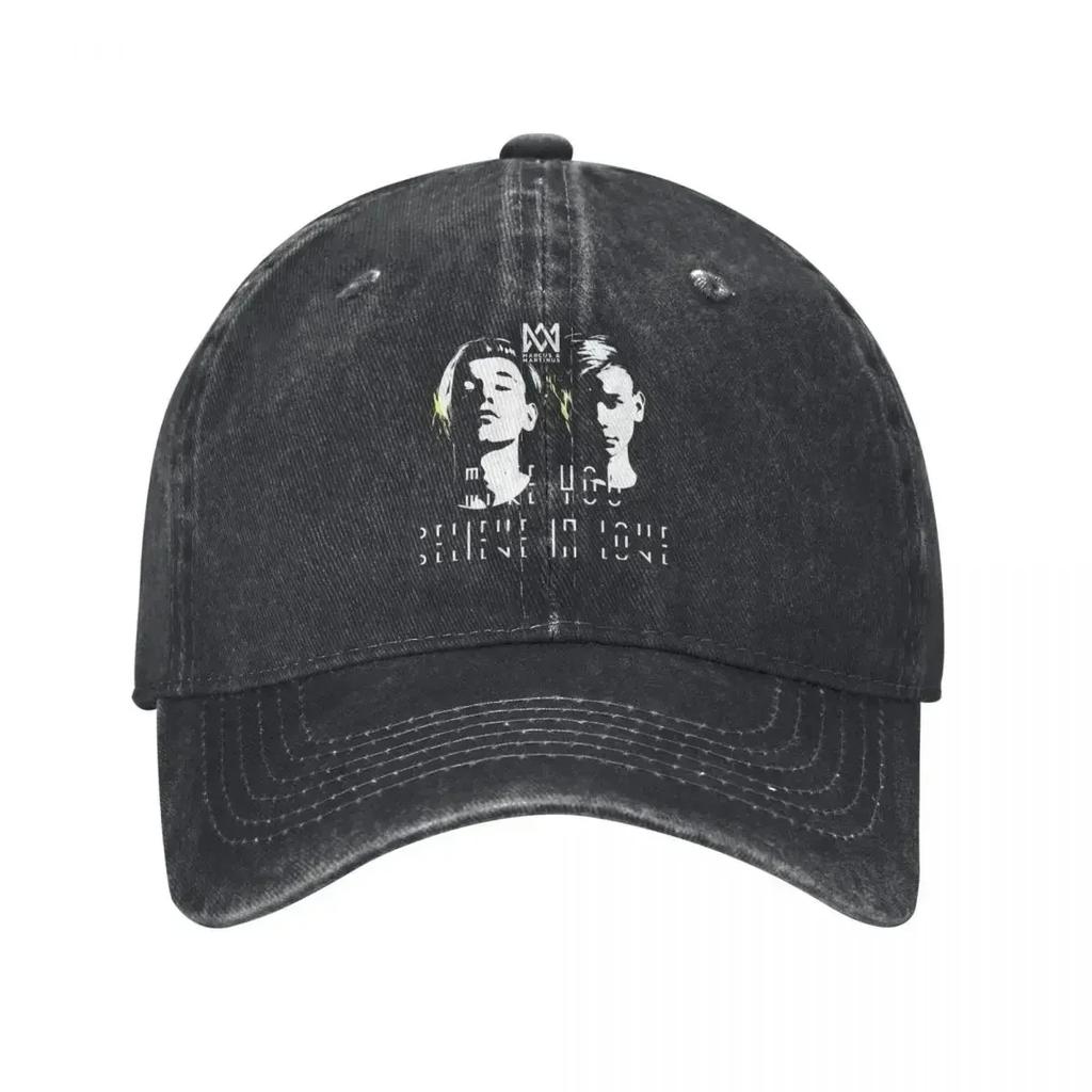 Marcus Martinus Twin Boys Unisex Women Baseball Caps Music Song Distressed Cotton Hats Cap Vintage Outdoor Activities Headwear