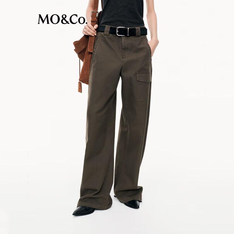 MO&Co. Women's Workwear Curved Mid-Waist Casual Trousers MBE3PATT16