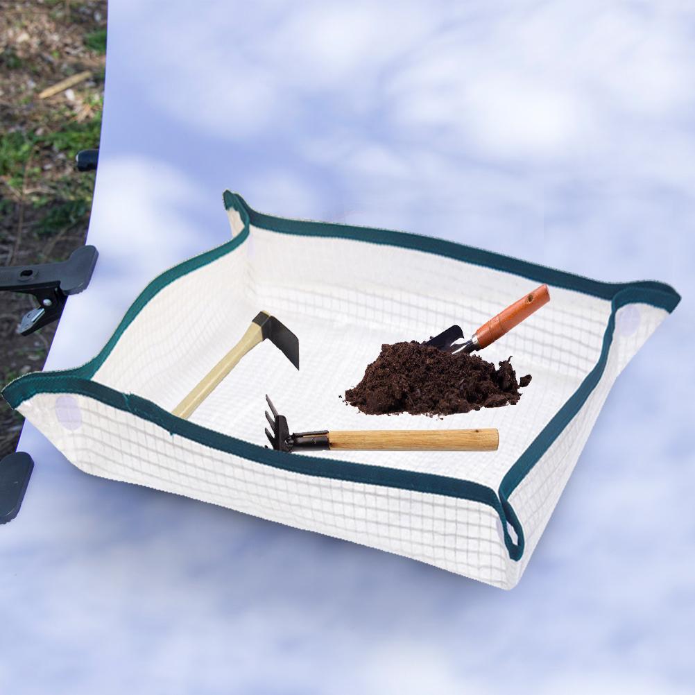 Repotting Mat Potting Planting Mat Reusable Portable Waterproof Transparent Mesh Flower Cushion for