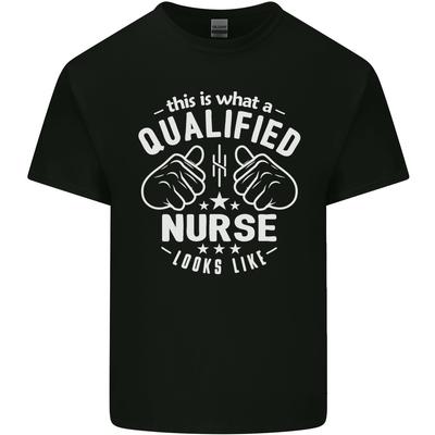 So sieht eine qualifizierte Krankenschwester aus Herren Leichtes Baumwoll-T-Shirt