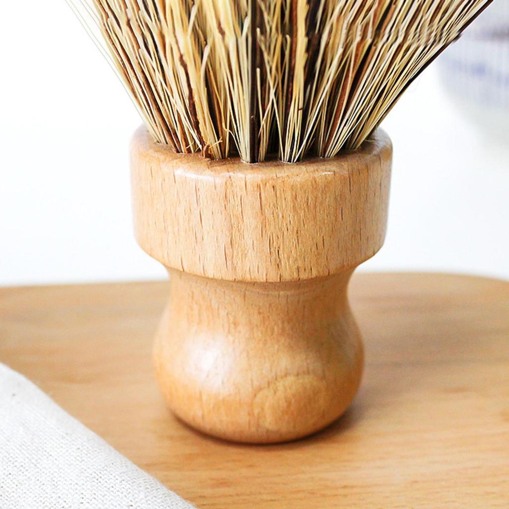 Cleaning Brush Round Japanese Scrub Brush Palm Brush for Espresso Machine