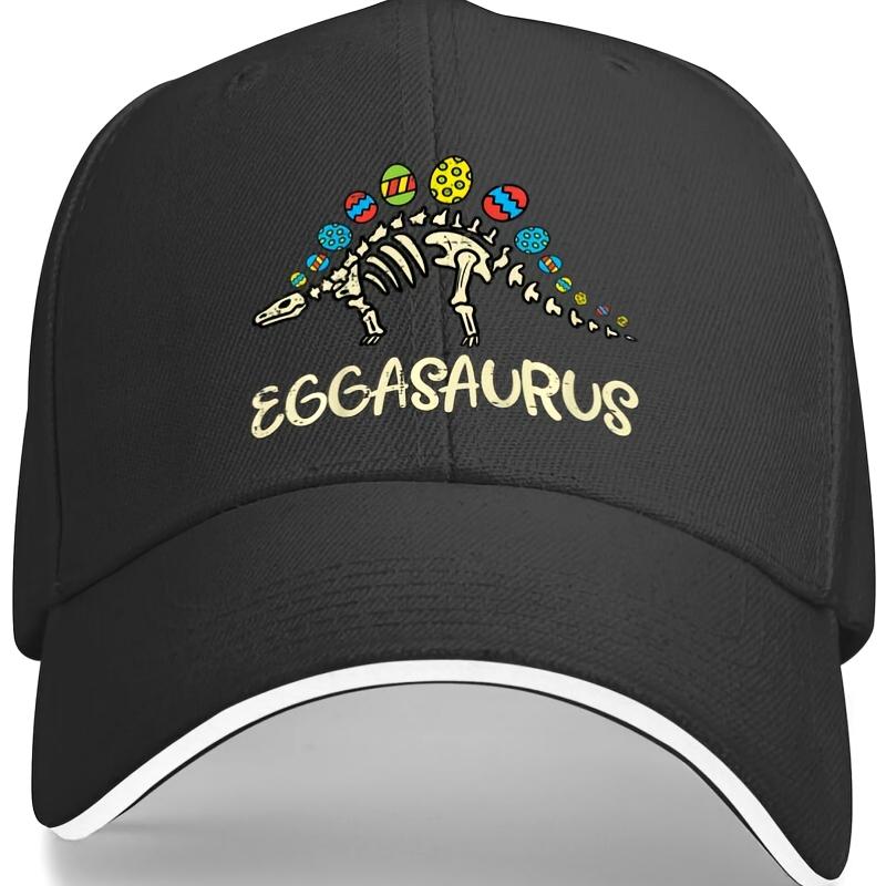 Eggasaurus Easter Dinosaur Skeleton Baseball Cap Funny Polyeste Adult Casual Hat