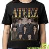 ATEEZ SHIRT, Ateez Vintage T-Shirt, Ateez Retro 90er Bootleg Fanbase Merch, Ateez Hommage Rap Merch, K-Pop Boyband Konzert Tour T-Shirts Geschenk für Fans