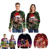 Suéter de Natal Feio Aconchegante e Festivo com Design de Dinossauro para Mulheres e Homens