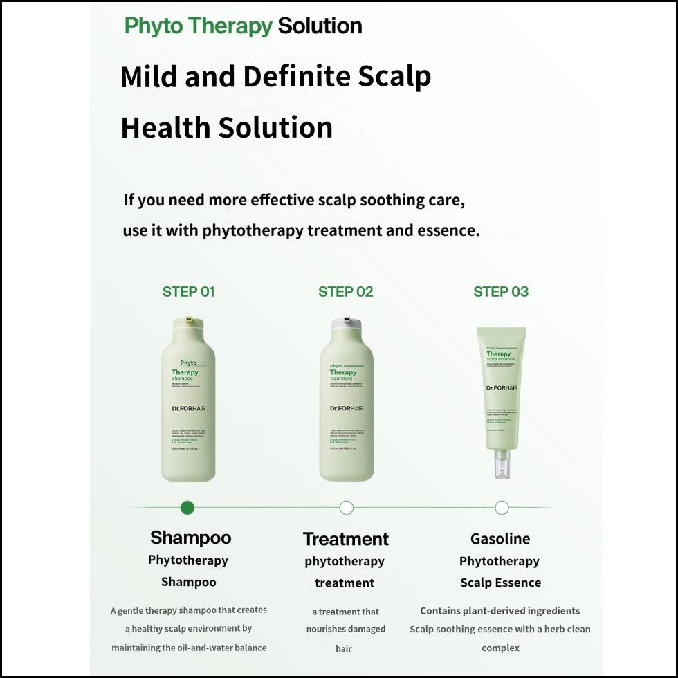 DR.FORHAIR Phyto Therapy Shampoo 500ml pH-ausgleichender Reiniger für die Kopfhaut bei empfindlicher Haut