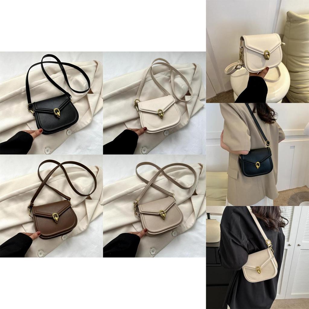Stylish Retro Shoulder Bag For Women 2023 Trendy Fashion Crossbody Saddle Bag