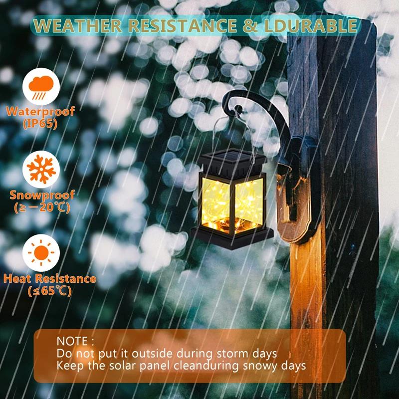 Solar LED Lights Lanterns Panel Candle Indoor Hanging Balcony Decoration Lighting for Garden Solar Led Light Outdoor