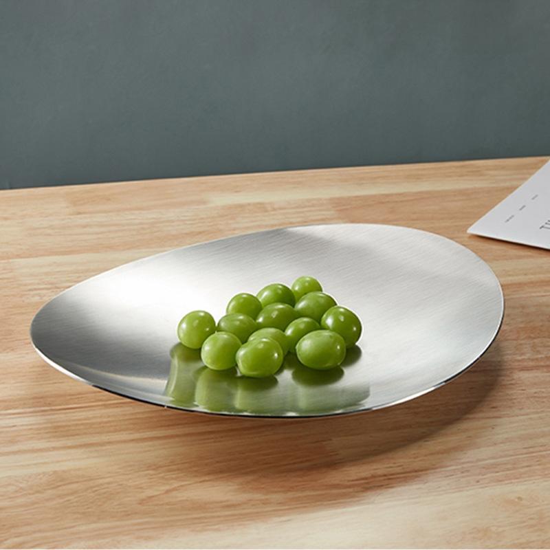 Stainless Steel Mirror Fruit Tray, Dining Table Decoration Storage Tray, Dessert Tray, Home Decoration, Scandinavian Style