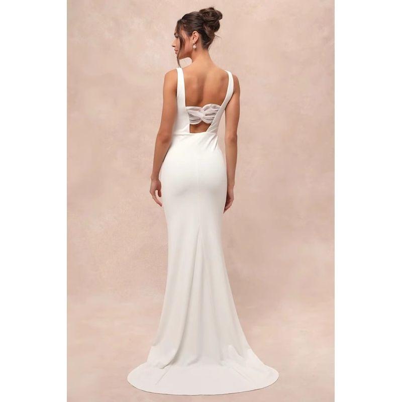 

Экспорт Одиночный Лу Дом Высокая Холодная Богиня Фея Белый Крест С Открытой Спиной Бедра Рыбий Хвост Доступная Роскошь Формальное Платье Платье Fairy White XL