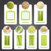 Hot 16Pcs Set Vegetable Chopper Onion Chopper Handle Food Grate Food Chopper Kitchen Vegetable Slicer Dicer Cut Potato Shredder