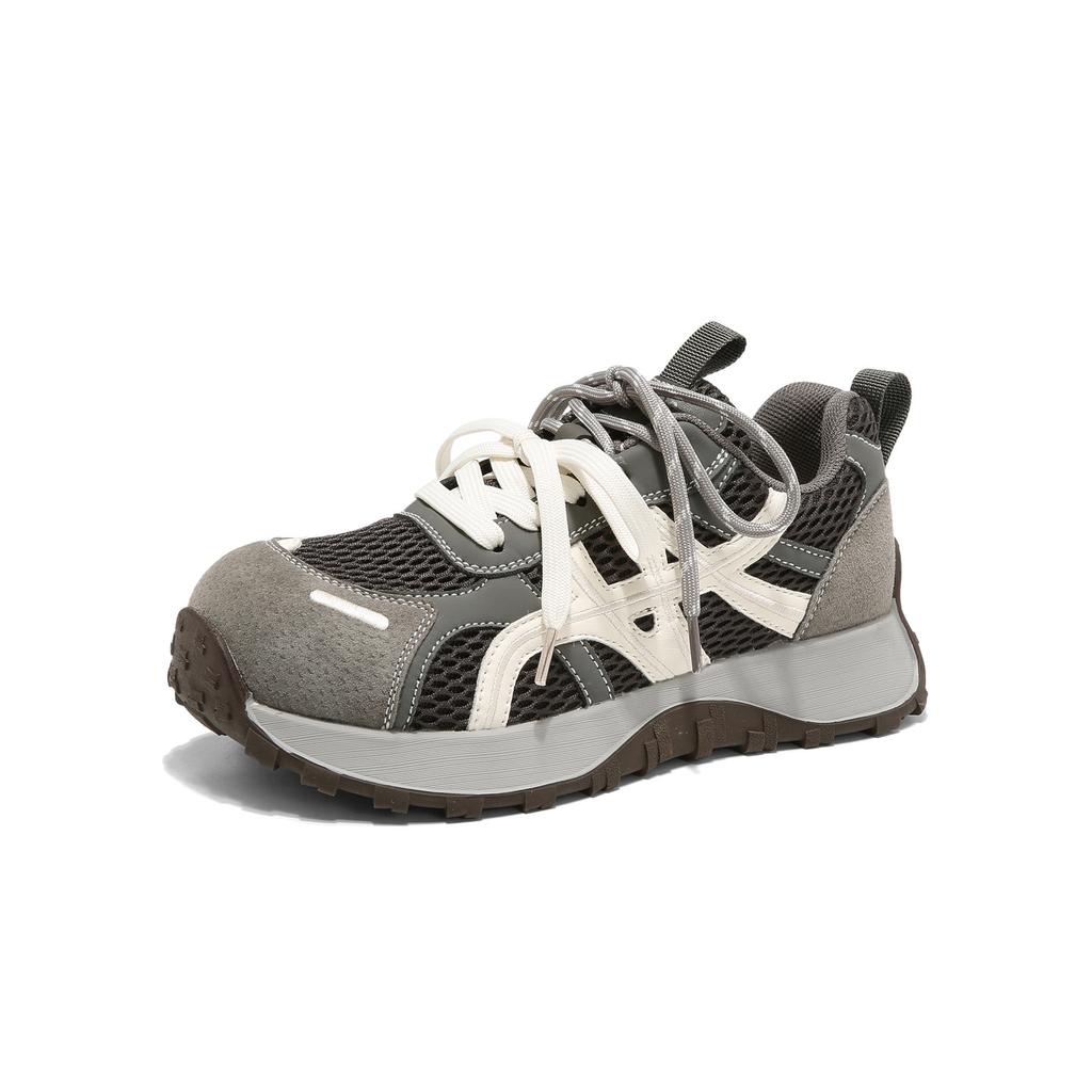 Augustine Gray German Training Shoes New Spring Platform Retro Forrest Gump Sports and Leisure Dad Shoes