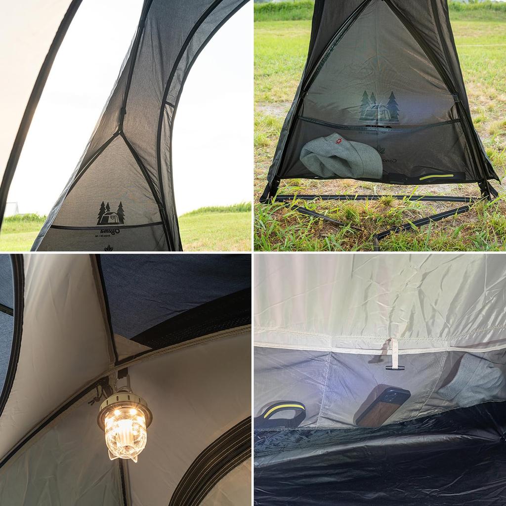 Canadian BLACK LABEL Outdoor Camping Tent Ardain People Black Series CETO1029 East×ogawa DX-2 1~2
