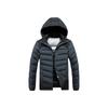 Lightweight Ribs and Cotton Jacket for Men's Winter Graphene Removable Cap Thickened Contrast Jacket for Men