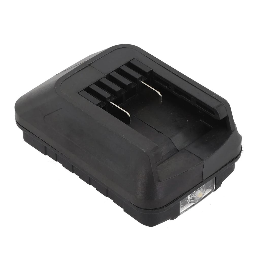 About 9*5.8*3.5cm Dual USB Adapter Anti-loosening Battery Adapter USB Charging Ports Battery Charging Station Anti-slip Design