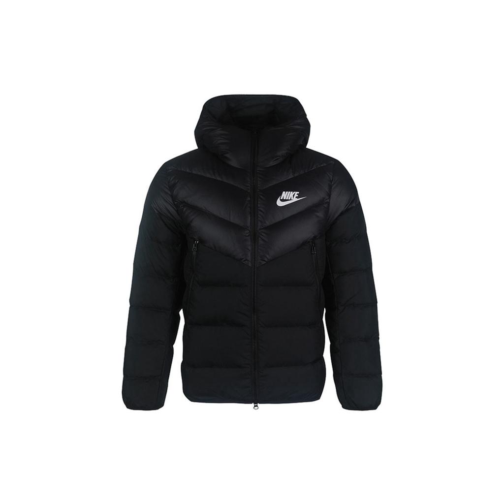 New Nike Sportswear Down Fill Men's Sports Hooded Down Jacket Black CU0226-010