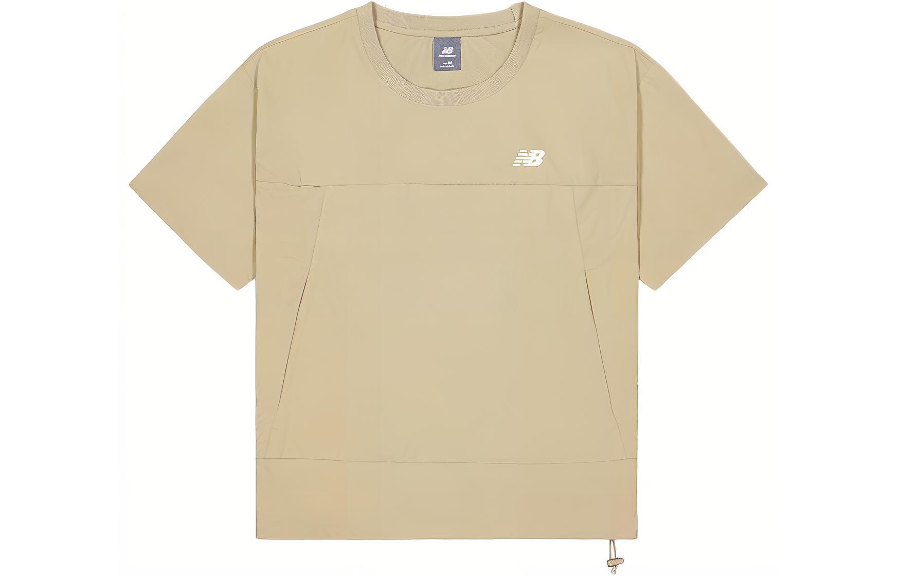 New Balance Drop Shoulder Sleeve T Shirt Women s Khaki AWT42303-SOT S