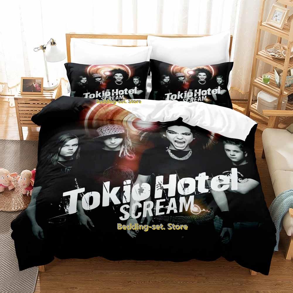 Comforter Tokio Hotel Bedding Set Single Twin Full Queen King Size Bed Set Adult Kid Bedroom Duvet Sets 3D Print Anime Bed
