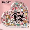 1pc Nurses Acrylic Plaque Thank You Gifts for Nurse Appreciation, Nursing, Student Heart-shaped Designs Souvenirs Desk Decoration