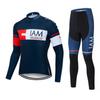 Traje de Ciclismo IAM de Manga Larga Versión Tour De France 2026, Traje de Patinaje sobre Ruedas, Traje de Bicicleta de Equilibrio, Traje de Béisbol