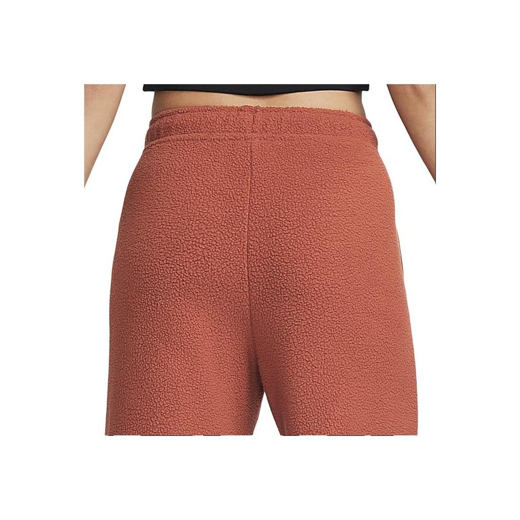 Nike Solid Color Logo Drawstring Fleece Knit Sweatpants Women Bottoms Orange DV4362-832