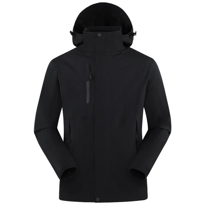 Premium 3-in-1 Outdoor Shell Jacket - Corporate Logo, Windproof, Waterproof, Ideal for Hiking and Mountaineering.