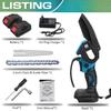 6 Inch 88VF Removable Mini Pruning Electric Chainsaw Cordless Chain Saw Garden Woodworking Power Tools with Battery