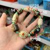 Tibetan Style Enamel Beaded Bracelet, Multicolor Vintage Gold-Plated Ethnic Jewelry,Handmade Enamel Charm Bracelet