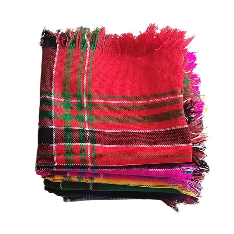 Dzianinowa chusta na głowę dla starszych kobiet: Całoroczny, w stylu vintage, trend internetowy, utrzymuje ciepło, idealny dla babć