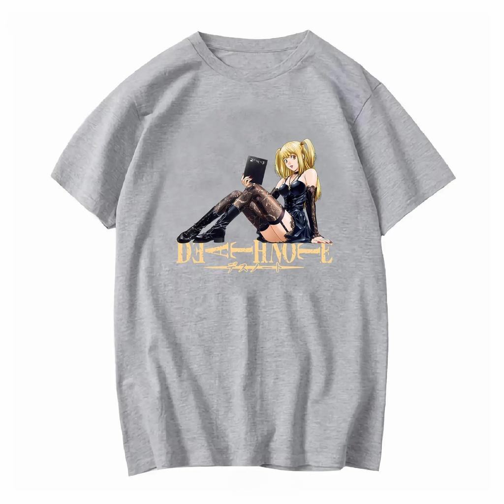 2026 Death Note Misa Book Black T Shirt SHONEN JUMP Vintage Washed Designer Clothes Casual Unisex Top for Everyday Wear Streetwear