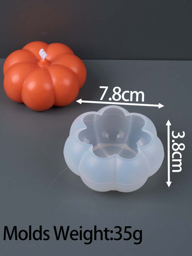 Kreativität Kürbis Silikon Kerzenform DIY Halloween Deko Aroma Seife Gips Harz Handwerk Herstellungsformen Zuhause Festival Ornament
