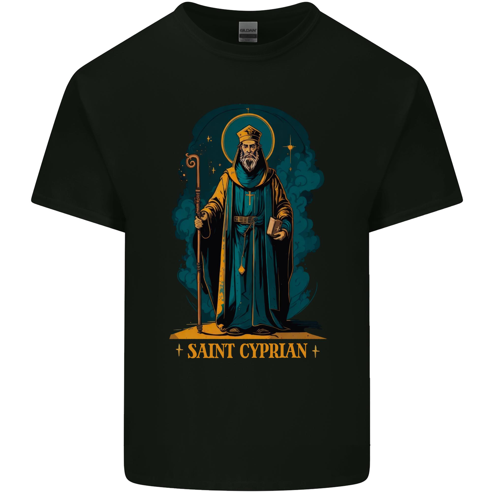 St Cyprian Saint Unisexs Light Cotton TShirt S