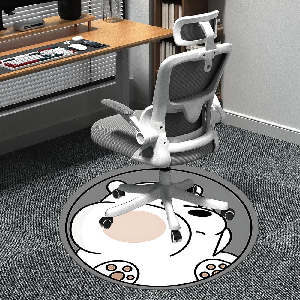 

1pc We Bare Bears Office Round Area Rug, Under Office Chairs Bedroom Living Room Home Decor, Room Deco, Available in Various Sizes 80cm