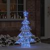 Christmas Tree with 100 LEDs Blue 120 cm Acrylic