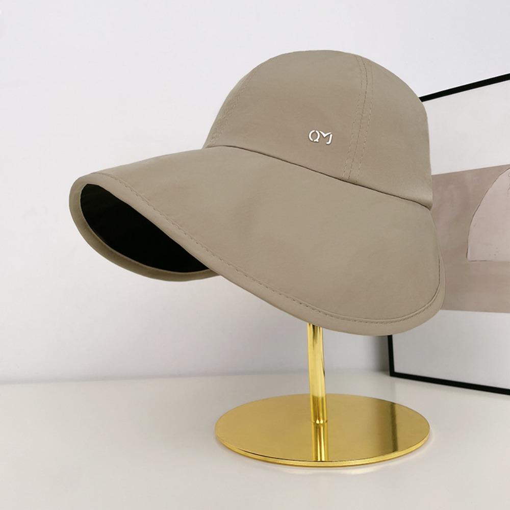 Solid Color Summer Sun Hat Big Brimmed Sunshade Hat Casual Fisherman Hat  Ladies хаки