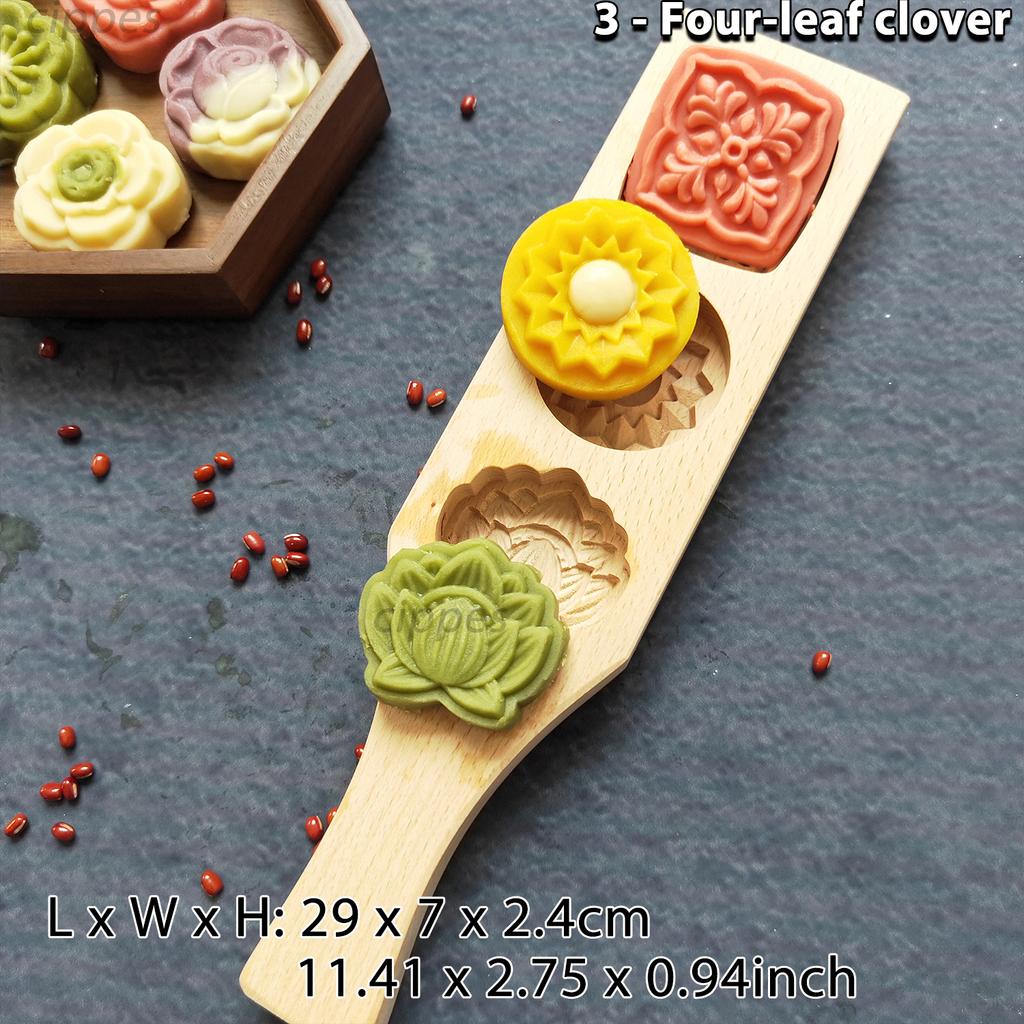 Wooden Cookie Molds for Baking, Moon Cake Molder, Cookie Stamps Cutter Mould for Mid-autumn Festival, for Muffin, Chocolate Mold