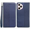 For Honor 400 Pro 5G (Global) Wallet Phone Case Strong Magnetic Checkered Pattern Imprint Leather Flip Cover