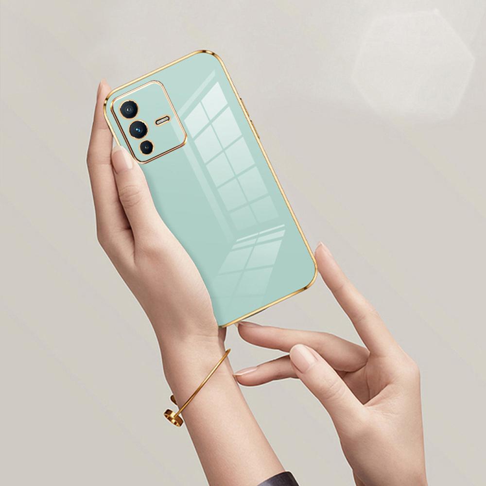 Pentru vivo V23 Pro Husă vivo v23 Husă vivo V23 5G Husă Vivo V2130 V2132 Carcasă de telefon cu placare pătrată de lux Husă din spate antișoc