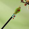 Handmade Flower Hair Sticks Ancient Style Hanfu Hair Fork Hair Stick Pins  for Hanfu