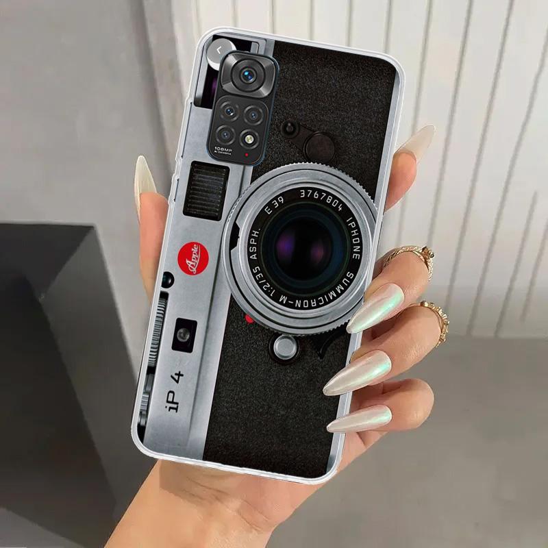 Fashion Classic Camera Lens Phone Case for Xiaomi Redmi Note 14 13 12S 12 11S 11 Pro Plus 11T 11E 10S 9 9S Soft Funda Print Shel