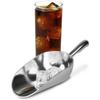 Ice Cube Endurance Scoop, Cast Aluminum Shovel Scoops Kitchen Utility Scoops Set Contoured Handle,Ideal for Ice Cube Coffee Bean Food Rust Free