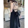 Sanya style seaside vacation halter neck dress Thailand Bali beach dress Xishuangbanna travel wear