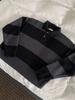 Sweater Men's Trendy Brand Loose and Lazy Retro Hong Kong Style Pullover Striped Knitted Sweater Trendy Casual Versatile Jacket