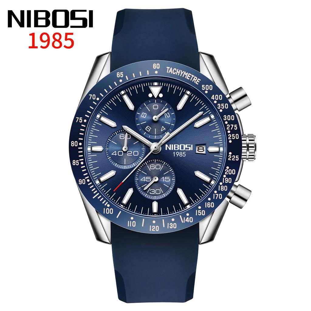Men'S Large Dial Multi-Function Quartz Watch Luminous Waterproof Watch Men
