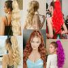 Synthetic Long Wavy Ponytails Clip In Hair Extensions Claw Ponytails Hair For Women Daily Use