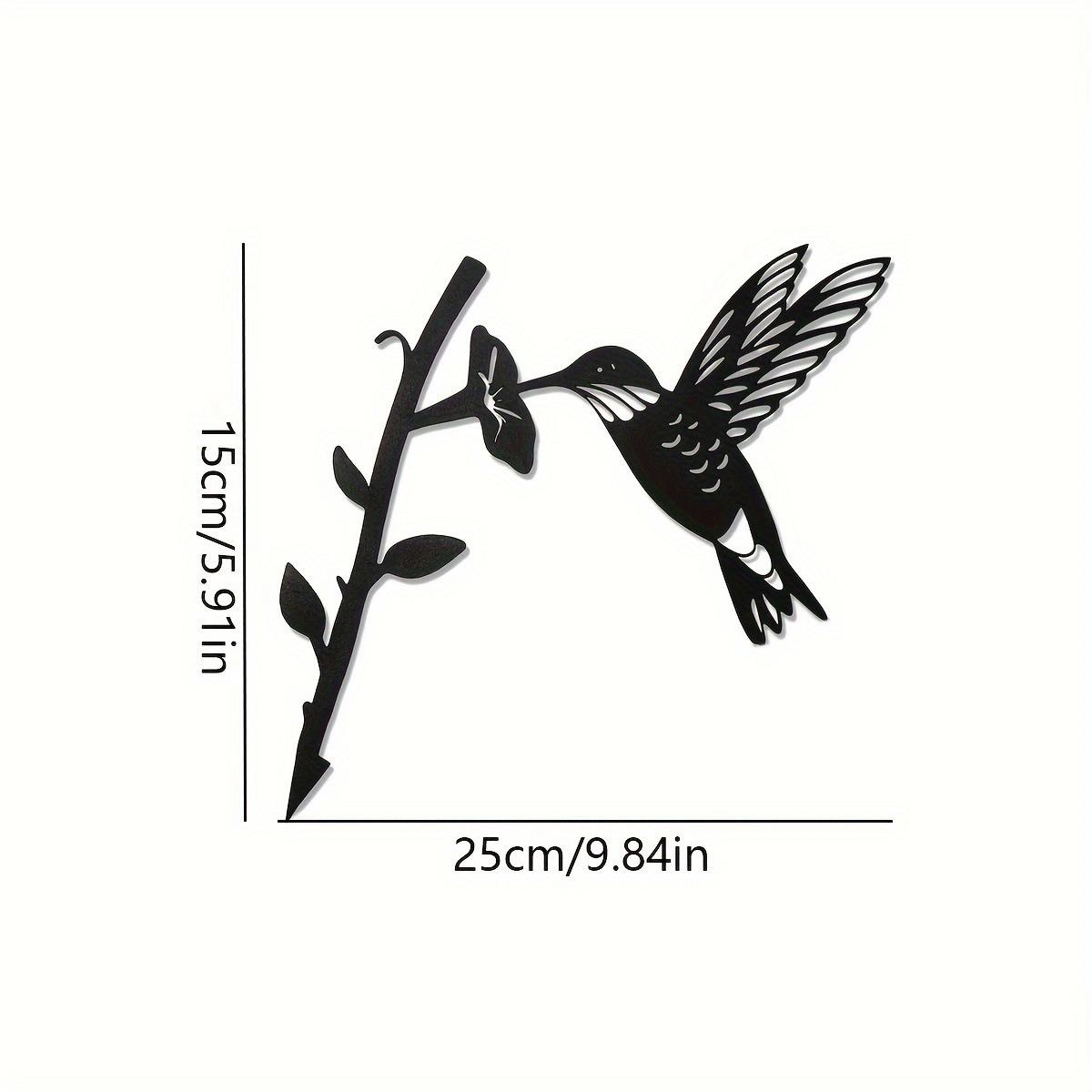 

Hummingbird Vintage Garden Yard Patio Tree Decoration, Wall Art, Metal Silhouettes чёрный