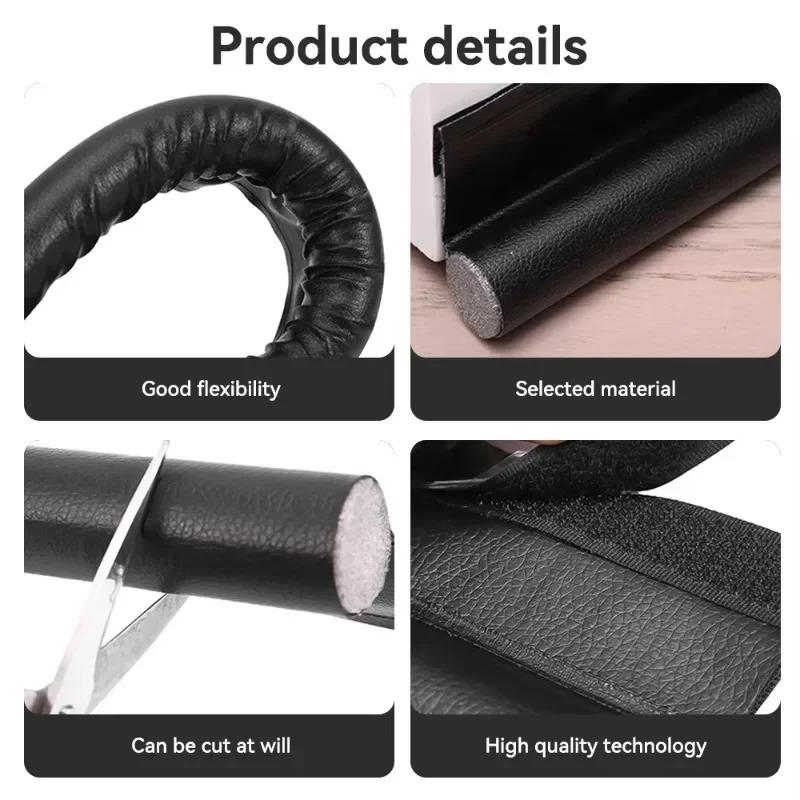 1PC Flexible Soundproof Under Door Draft Stopper Door Bottom Seal Strip Thicker Anti-Cold Gap Blocker Sealing Weather Strip