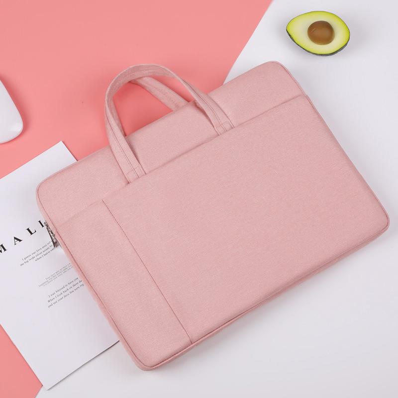 

TS JYL laptop bag,Slim Laptop Bag Waterproof Lightweight Handheld Tablet Storage Bag 15.6 inches рожевий