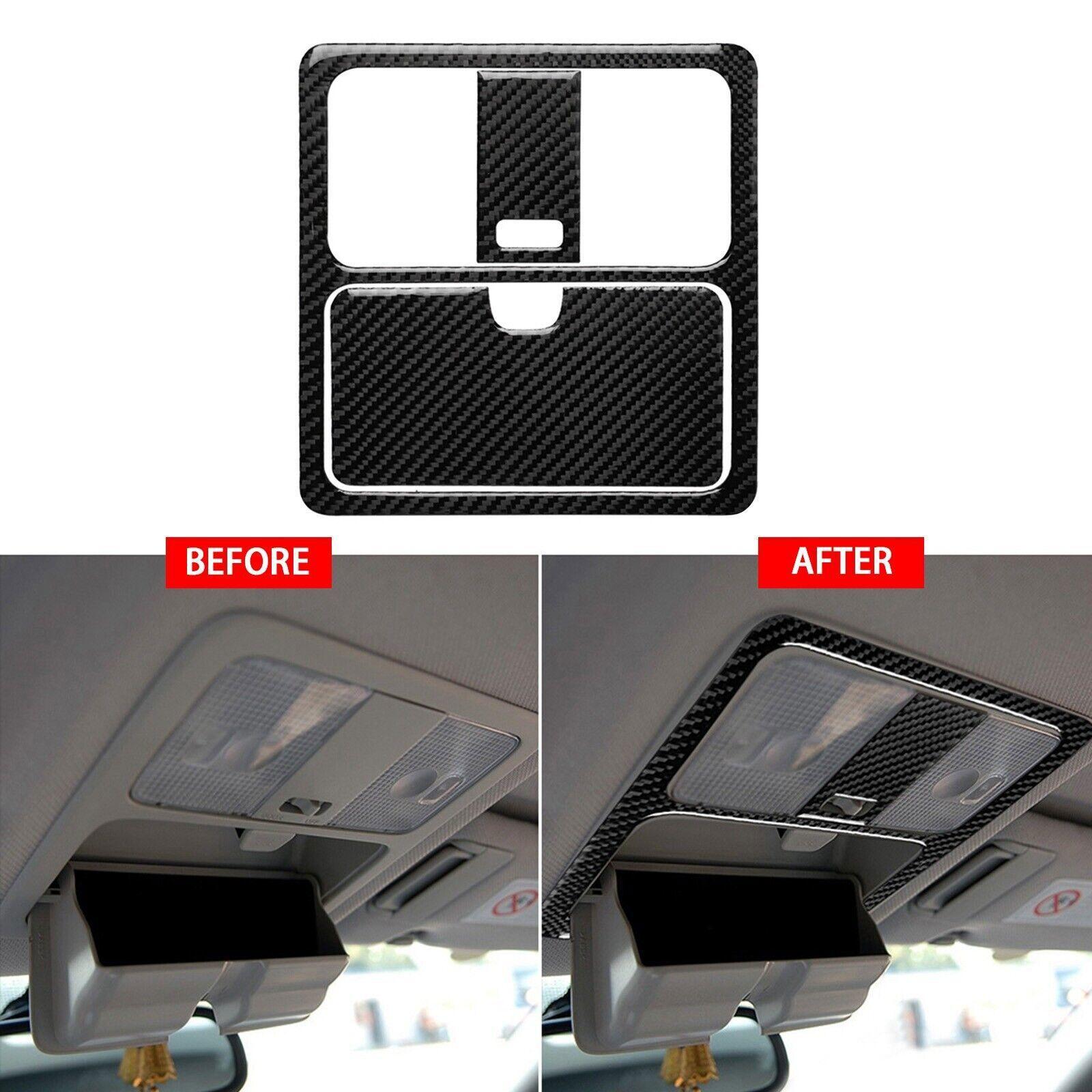 Carbon Fiber Reading Light Panel Trims Cover Sticker For Nissan 350Z 2003-2009