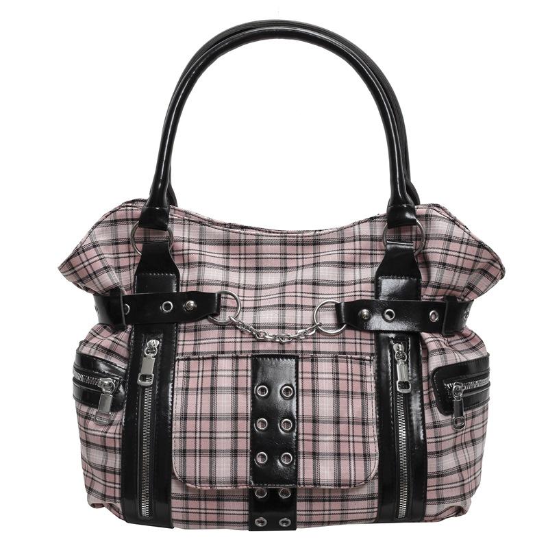 SHELKSBAG Punk Rūtaina Pleca Soma Rise