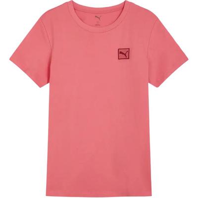 Ess Elevated Fashion Confortável Macio Amigável à Pele Versátil Manga Curta Regular T-Shirt Tops Femininos 690642-22